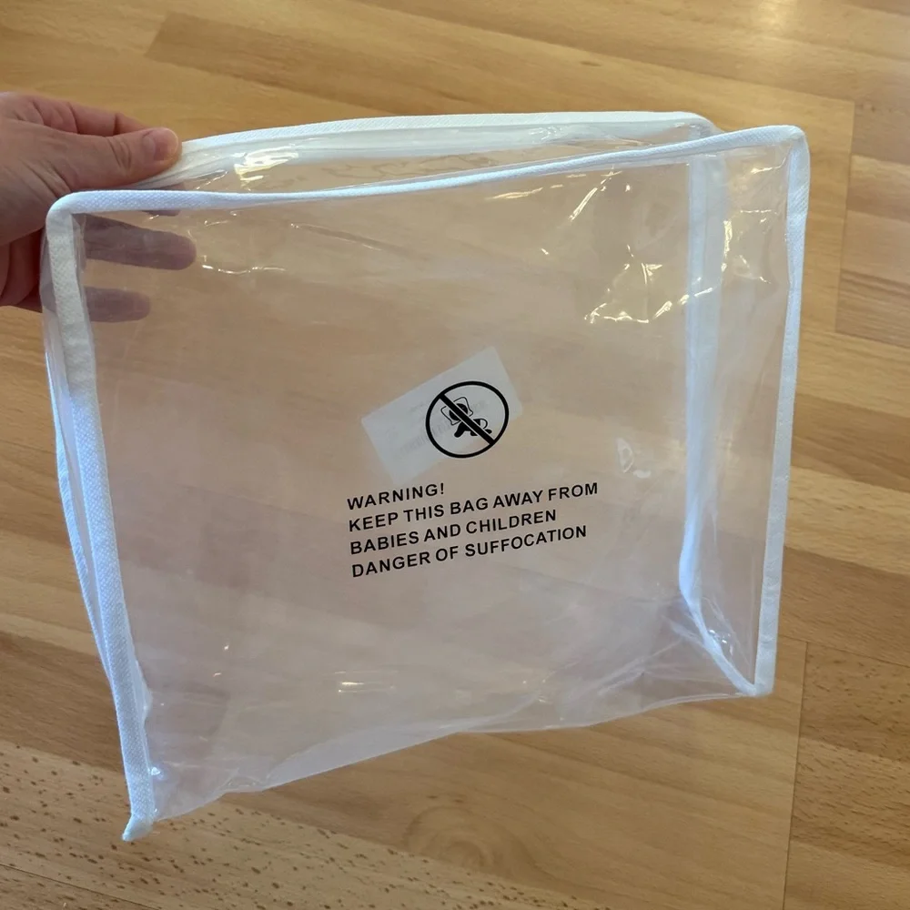 SOLD ELSEWHERE Clear Travel Organizer with White Trim - Picture 4 of 7